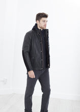 Load image into Gallery viewer, Prince Leather Field Jacket in Meteor