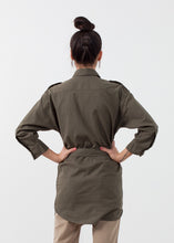 Load image into Gallery viewer, Belted Surplus Dress